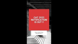 All you need to know about CAT 2022 | CAT 2022 Exam Date | #Shorts