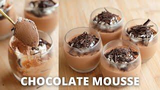 Cukup 4 bahan! CHOCOLATE MOUSSE