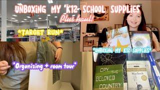 PREPARING FOR SCHOOL ( unboxing k12 supplies and organizing)#k12online #schoolsupplies #backtoschool