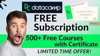 DataCamp Premium is now FREE!  DataCamp Free Subscription 2024 | 500+ Free Courses 