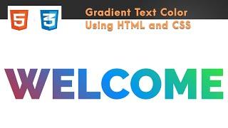 How to Create Gradient Text Using CSS | With Source Code