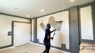 How to paint a wall fast