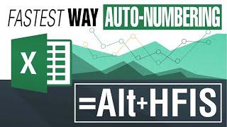 Learn the FASTEST WAY Auto-Numbering in Microsoft Excel! ️