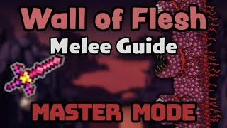 Beating Master Mode Wall of Flesh as Melee (with guide) | Terraria