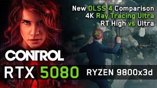 RTX 5080 in Control: New RT Ultra Patch, DLSS 4 Comparison at 4K