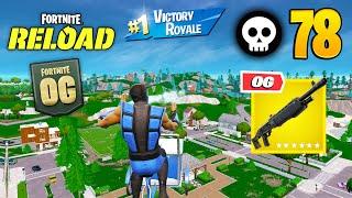 78 Elimination SUB ZERO Solo Vs Squads Reload "Zero Build" Gameplay Wins (Fortnite RELOAD chapter 6)