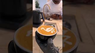 Simple goose 🪿 latte art tutorial ️ #coffee #barista #shorts #youtubeshorts #viral #skills #2024