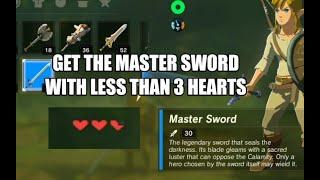 Get The Master Sword With Only 3 Hearts Glitch, Works In 2022 Zelda BOTW Breath Of The Wild