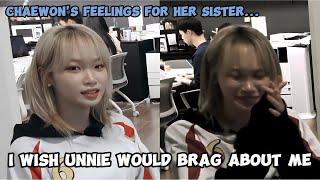 Is CHAEWON's sister really ashamed of her? (ft. YOO JAE SUK) 