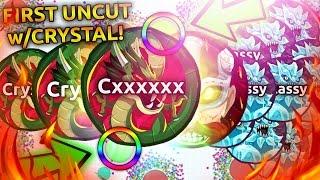 FIRST Agario UNCUT w/ Crystal! - Huge Popsplit, Doublesplit, 30k Bait & More!