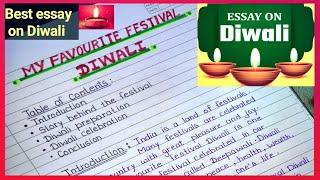 Essay On Diwali || Diwali essay || My favourite festival Diwali essay || Essay writing ||