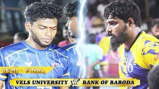 SF - VELS UNIVERSITY VS BANK OF BARODA || SOUTH INDIA ANUMANTHAI KABADDI MATCH 2024