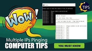 Ping Multiple IPs from Text file and Save Log file| ittips