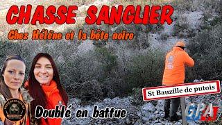 CHASSE SANGLIER 2021 dans l'Hérault chez Hélène : Doublé de sangliers