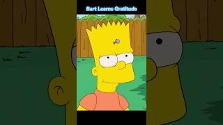 Bart Learns to Be Grateful. Season 27, Episode 21  #shorts #funny #simpsons