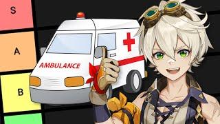 How Did Genshin Characters End up in the HOSPITAL?!  - Tier List