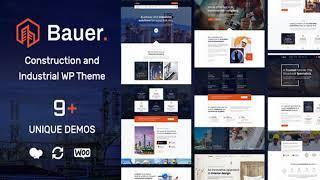 Bauer | Construction and Industrial WordPress Theme | Themeforest Website Templates and Themes