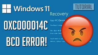 [Fixed] ️Error Code 0xc00014c Windows 10 ️ File:\boot\BCD