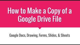 How to Make a Copy of a View Only Google Document