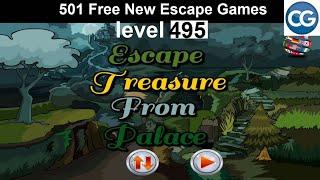 [Walkthrough] 501 Free New Escape Games level 495 - Escape treasure from palace - Complete Game