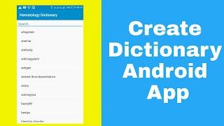 Create a Dictionary App in Sketchware using Json