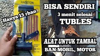 Cara Tambal Ban Tubeless,Tidak Perlu Ke Bengkel,Bisa Sendiri