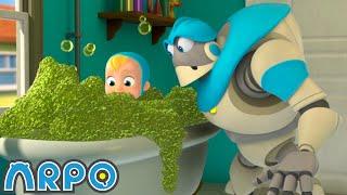 Beware of the Bubbles!!! | ARPO The Robot | Funny Kids Cartoons | Full Episode Compilation