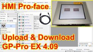 GP-Pro EX 4.09: Upload & Download program Pro-face HMI by USB cable - P4.