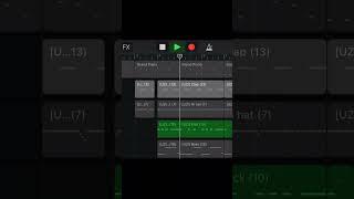 Бит и трек за 1 минуту / в гараж бэнд / написал трек на айфоне  #garageband #trap #shorts