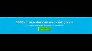 New Domain Extensions - Domain Registration at Lowest Prices