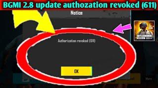 pubgm 2.8 update Authorization revoked problem fix solve l Facebook login Authorization revoked