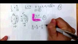 5-5: Adding and Subtracting Fractions With Unlike Denominators