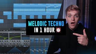 Making a Melodic Techno/Afterlife Style Track in 1 Hour (Full Process)