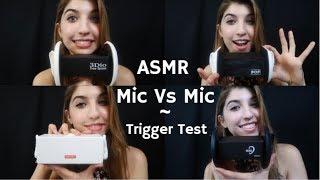ASMR Mic VS Mic Trigger Test ~ Trigger Words & Ear Play