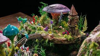 Minibricks: How to make Magic FOREST with spiders / diorama / 3D printer Anycubic Photon M3