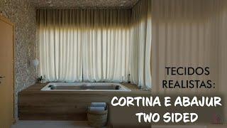 V-RAY 4.2 | COMO CONFIGURAR CORTINA E ABAJUR (MATERIAL TWO SIDED) - TECIDOS REALISTAS