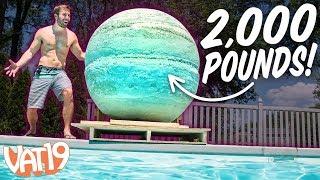 We Made the World's Largest Bath Bomb!