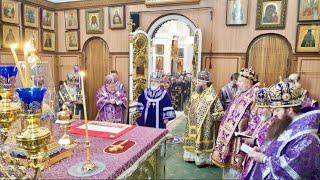 Божественная литургия в день памяти 40 севастийских мучеников в Свято-Духовом кафедральном соборе .