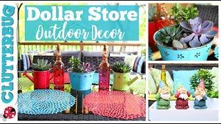 Outdoor Patio Decor Ideas from The Dollar Store!