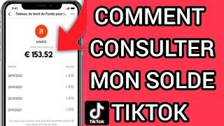 Comment consulter mon solde Tiktok/ Où voir l'argent gagné sur Tiktok ?