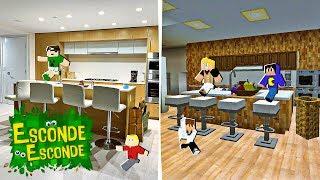 Minecraft: ESCONDIDOS NA CASA DA VIDA REAL! (Esconde-Esconde)