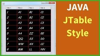 Java JTable Style In NetBeans [ with source code ]