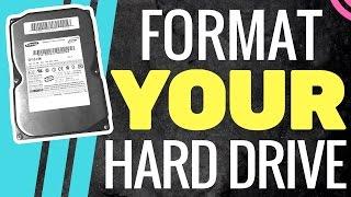 How To Format a Brand New Hard Drive | WINDOWS PC