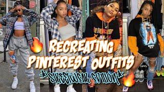 RECREATING PINTEREST OUTFITS *streetwear edition*