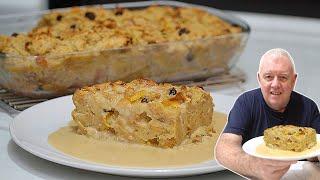 IRISH Whiskey MARMALADE Bread Pudding Comforting Twist on old fashioned dessert