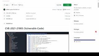 Check-out the vulnerability (CVE-2021-21985)