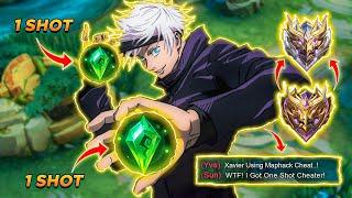 GLOBAL XAVIER WTF ONE HIT BUILD!! 200% DAMAGE HACK!? (MUST TRY) TOP 1 GLOBAL XAVIER GAMEPLAY 2024!