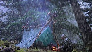 Surviving a Thunderstorm ALONE in Rain Storm