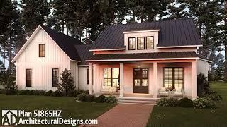 2-Bedroom Dream Modern Farmhouse House Plan 51865HZ Walkthrough Tour