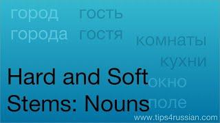 Hard and Soft Stems (I) – Nouns